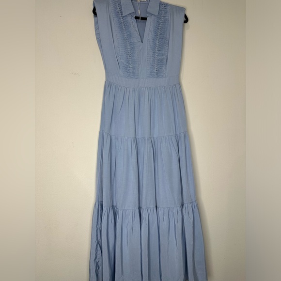 Endless Rose Light Blue Ruffled Blouse - Picture 4 of 14